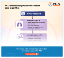 ACLS Immediate post-cardiac arrest care algorithm